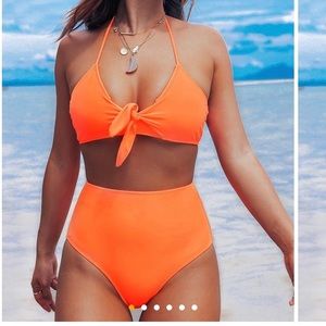 CUPSHE NWT High Waisted bathing suit